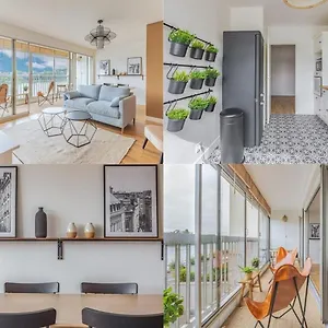 Luminous Vue Seine- Paris 15min Appartement